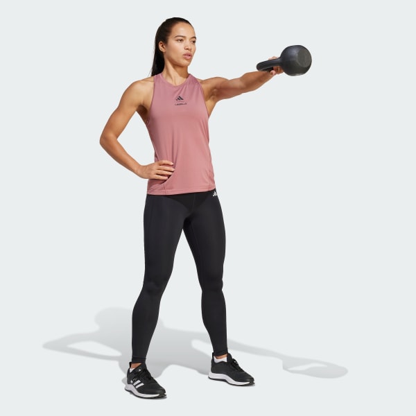 ピンク Les Mills グラフィック タンクトップ