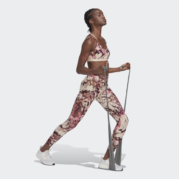 Arancione Leggings 7/8 da yoga Essentials Print