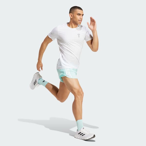 White Running Ice Cream Graphic Tee