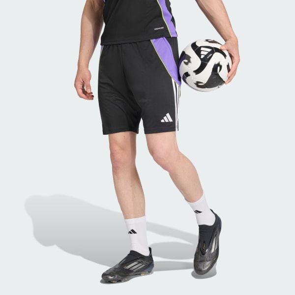 สีดำ กางเกงเทรนนิงขาสั้น Tiro 24