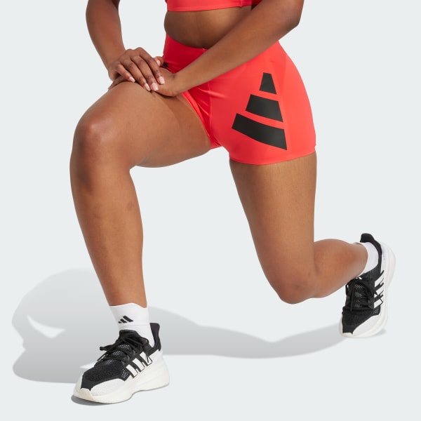 สีแดง กางเกงรัดสะโพกขาสั้น Adizero Road to Records