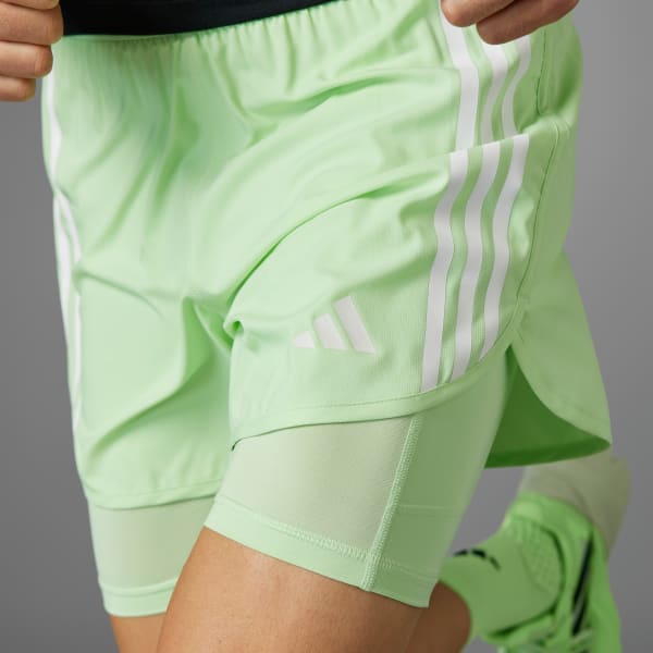 Shorts adidas Performance Own the Run 3-Stripes 2-in-1 Shorts