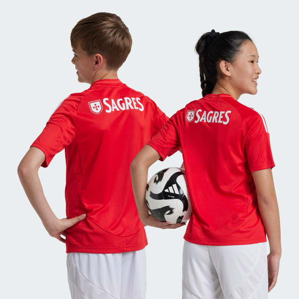 Rood Benfica 24/25 Thuisshirt Kids