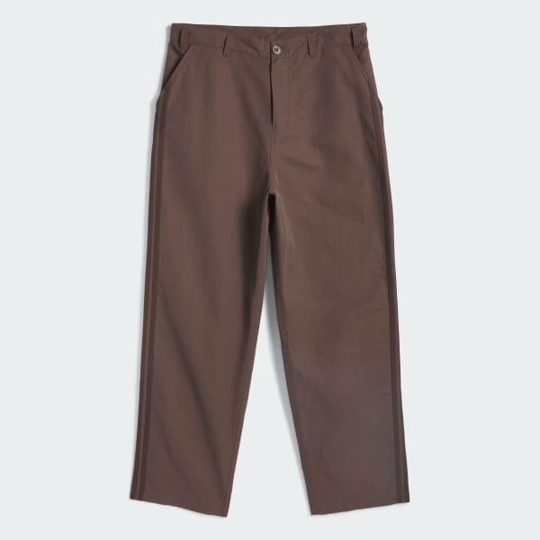 Brown 3-Stripes Skate Chino Pants