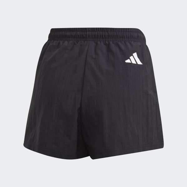 Black Detachable Two-in-One Shorts GLO75