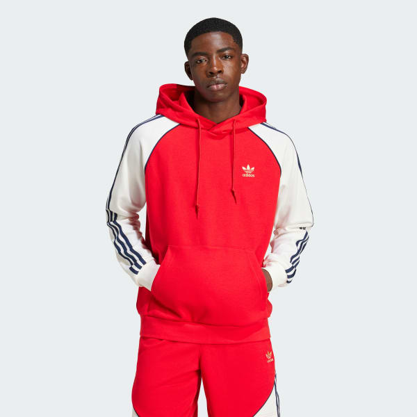 Red Colorblocked SST Hoodie