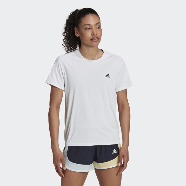 Groen lijden bal adidas Run It Running Tee - White | Women's Running | $40 - adidas US