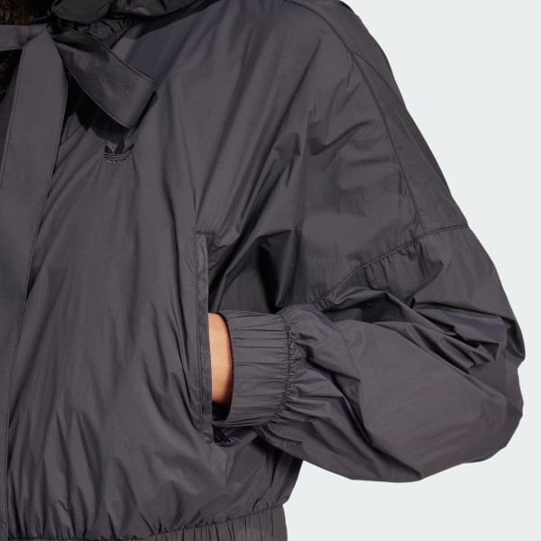 Ruched Light Bomber Jacket