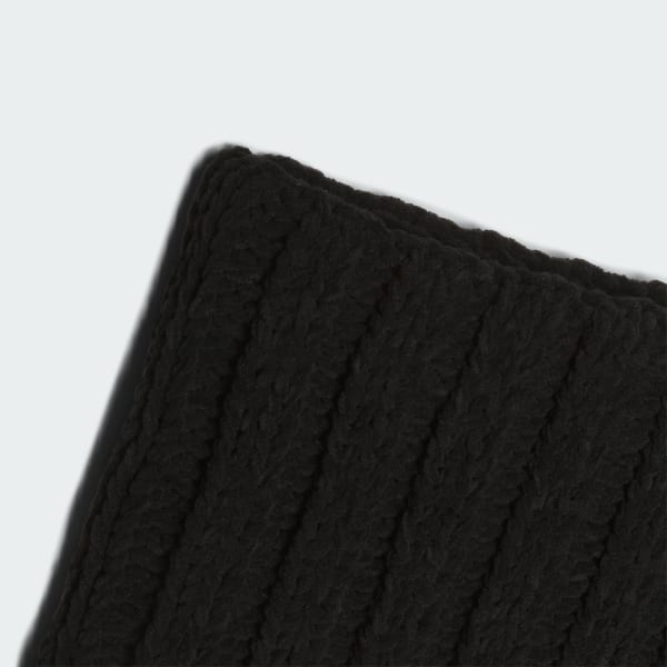 Svart Chenille Cable-Knit hals
