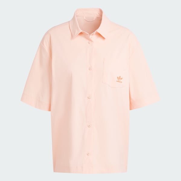 Rosa Camisa Essentials Ripstop Manga Corta