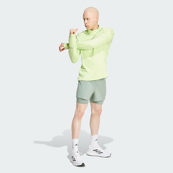 Verde Calções 2-em-1 para Running Ultimate