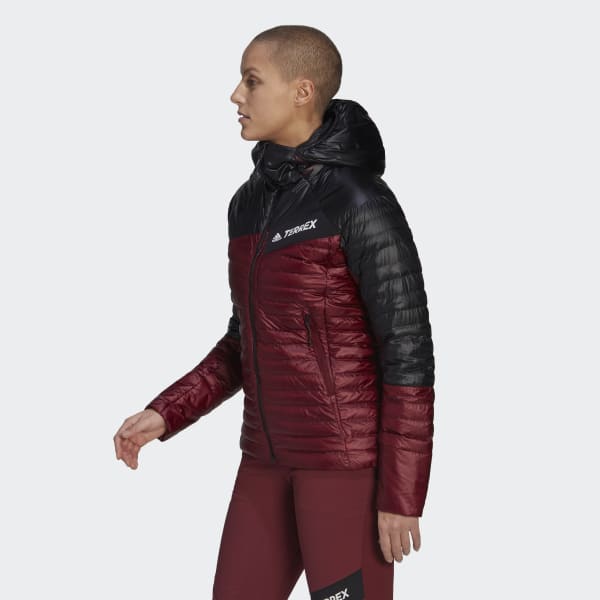 Burgundy Chaqueta con capucha Techrock Year-Round Down