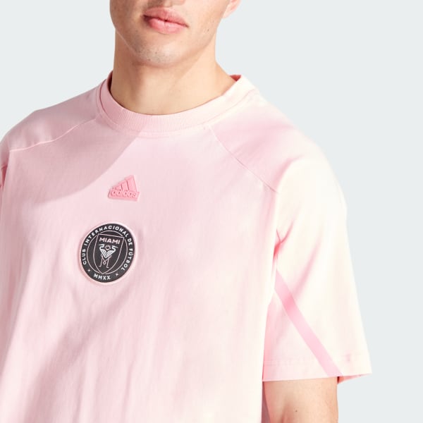 adidas Inter Miami CF Designed for Gameday Travel Tee - Pink