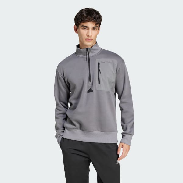 Adidas skateboarding half zip on sale