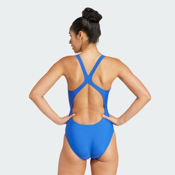 Blue 3 Bar Logo Swimsuit