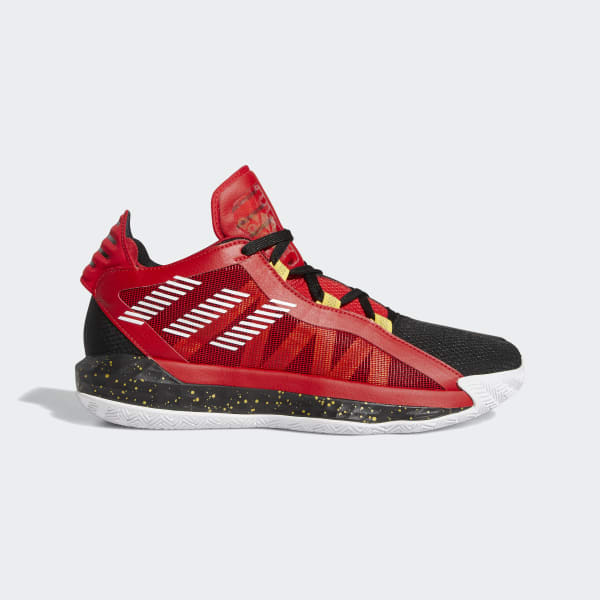 adidas dame 6 black red