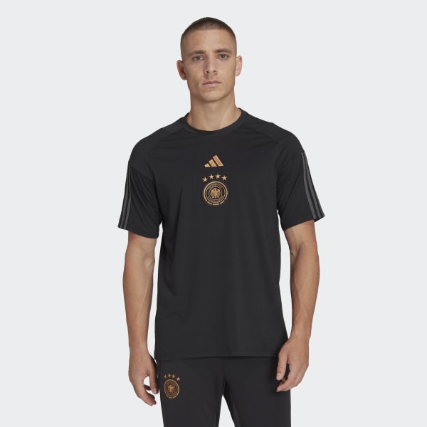 Zwart Duitsland Katoenen T-shirt N2562