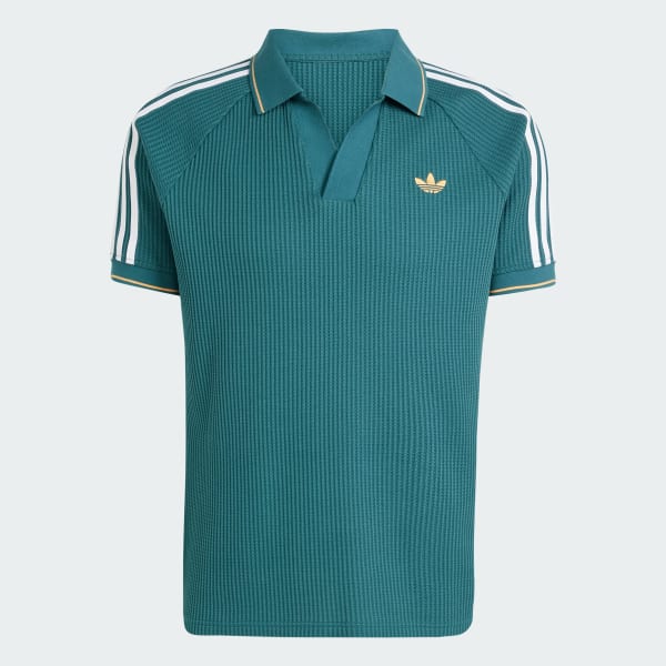 Adidas adidas Originals Waffle Knit Polo Shirt HOW TO BUY