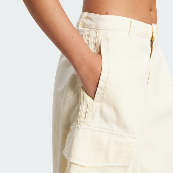 【ADIDAS】Washed Cargo Twill Shorts JD0138 Shop adidas Originals Women's Washed Cargo Twill Jorts Black
