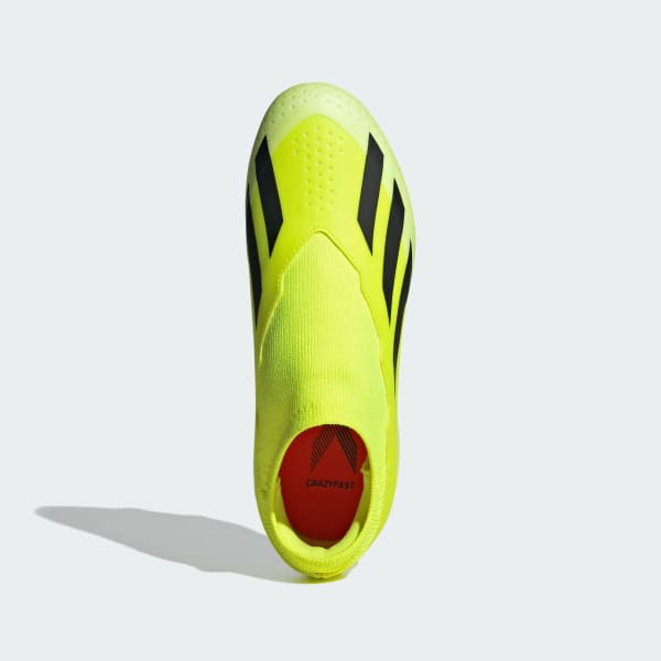 Amarelo Chuteira Sem Cadarços X Crazyfast League Campo