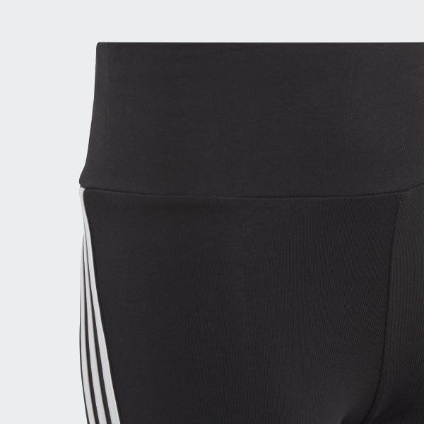 adidas Future Icons 3-Stripes Cotton Flared Leggings - Black