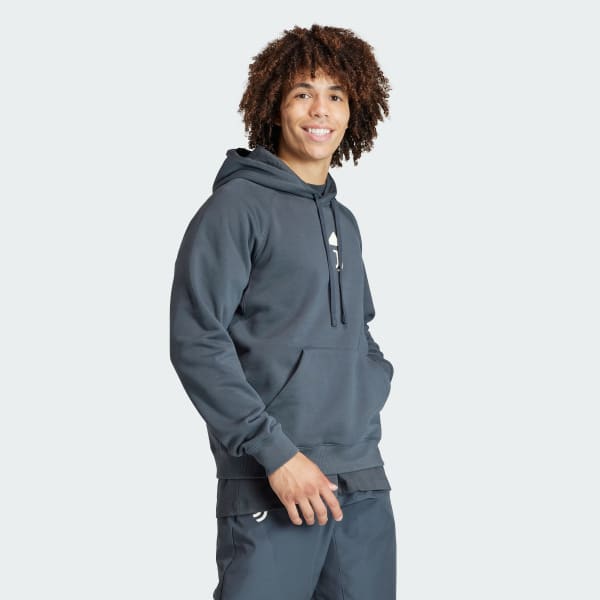 Grau Juventus Turin Lifestyler Hoodie