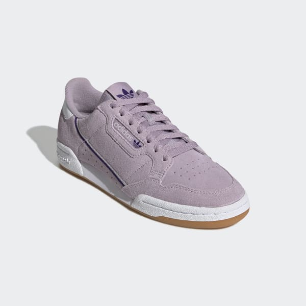 adidas originals mauve continental 80 trainers