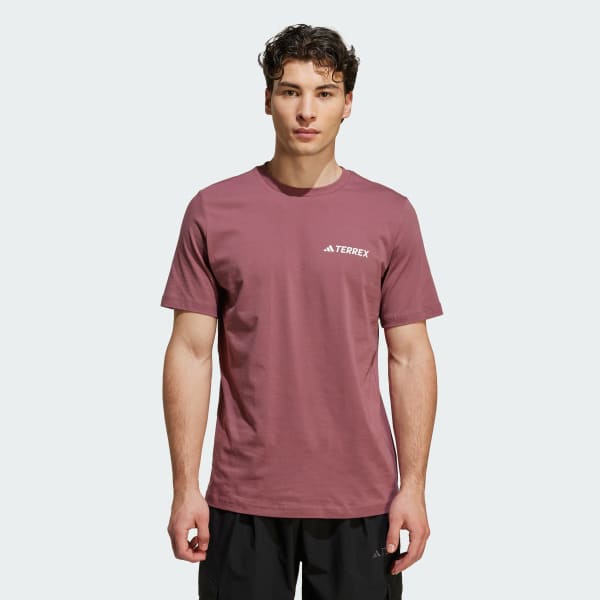 Burgundy Terrex Graphic Tee