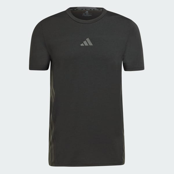 Black Designed 4 Training 3-Stripes Tee
