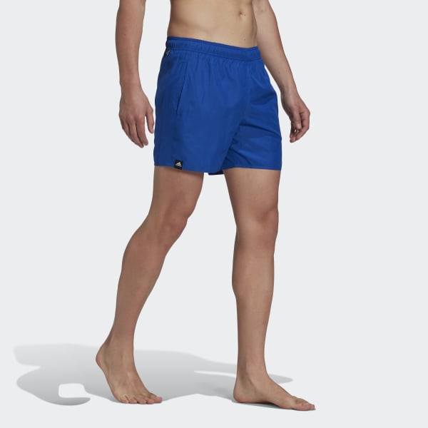 Azul Bañador Short Length Mid 3 bandas