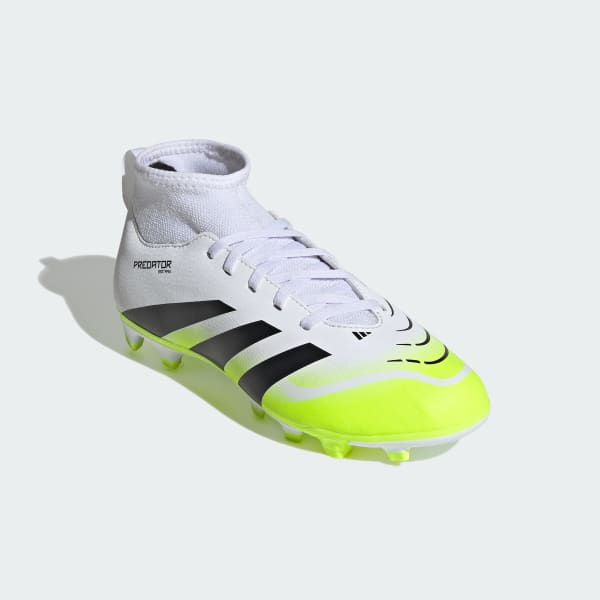 Blanco Zapatos de fútbol PREDATOR CLUB con calcetín Terreno Firme/Multiterreno para Niños