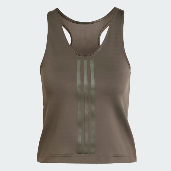 Green Power Reversible 3-Stripes Tight Fit Tank Top