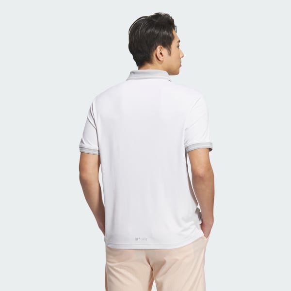 White HEAT.RDY Short Sleeve Polo Shirt