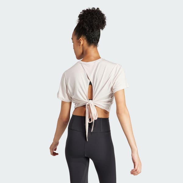 Pink Yoga Studio Wrapped Tee