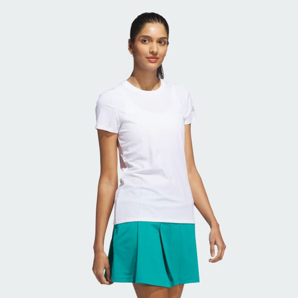 White Ultimate365 Tour Engineered Short Sleeve Slim Top