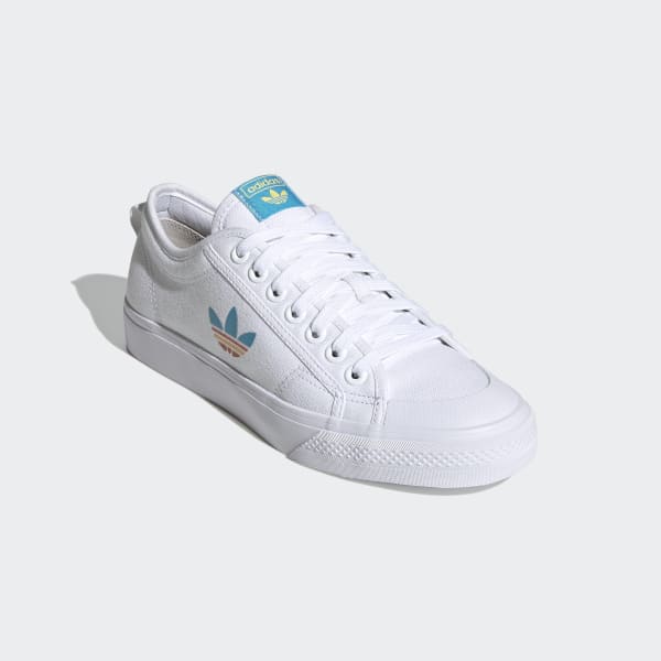 white colour adidas shoes