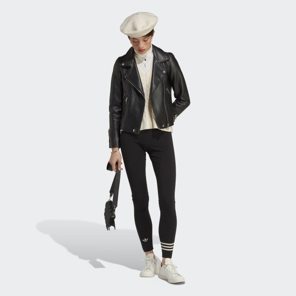 Schwarz adicolor Neuclassics Full Length Leggings – Große Größen