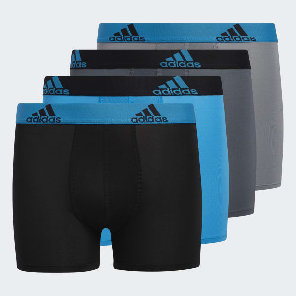 Boys' adidas Sport Performance Boxer Briefs 4 Pairs - Blue | Kids ...