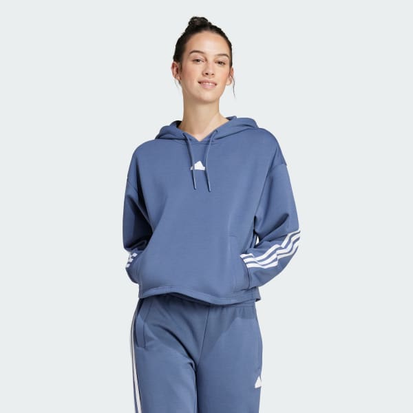 Grey and blue adidas hoodie clearance