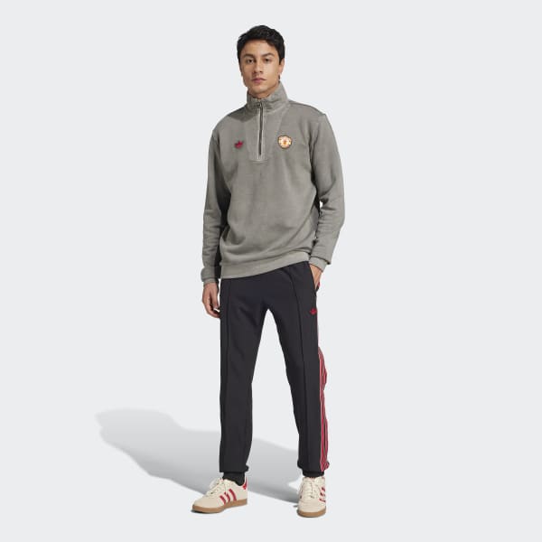 adidas マンチェスター ユナイテッド アイコン ハーフジップ アディダス マンチェスター・ユナイテッド テラスアイコン