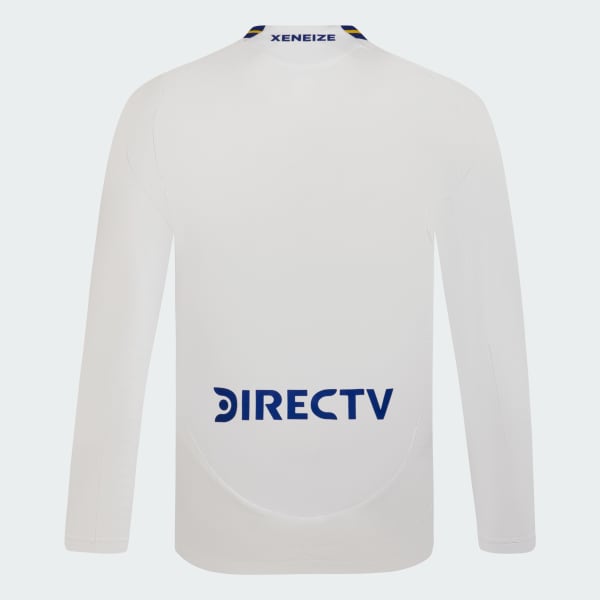 Blanco Camiseta Alternativa Boca Juniors 24/25 Versión Jugador Manga Larga