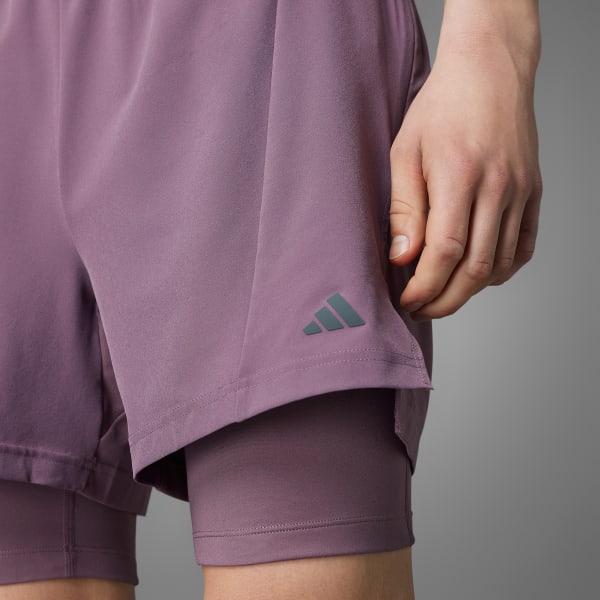 Mau-tim Quần Short 2 Trong 1 Tập Yoga Designed for Training