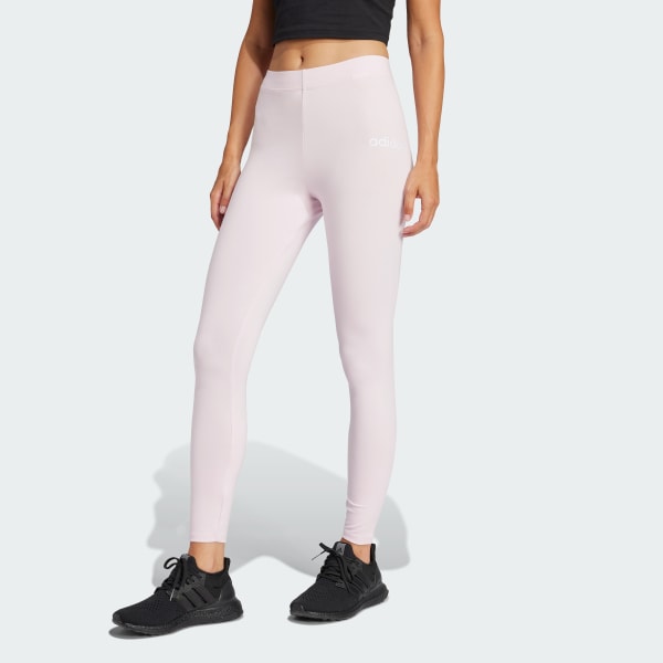 Rosa Leggings de algodão Essentials Linear