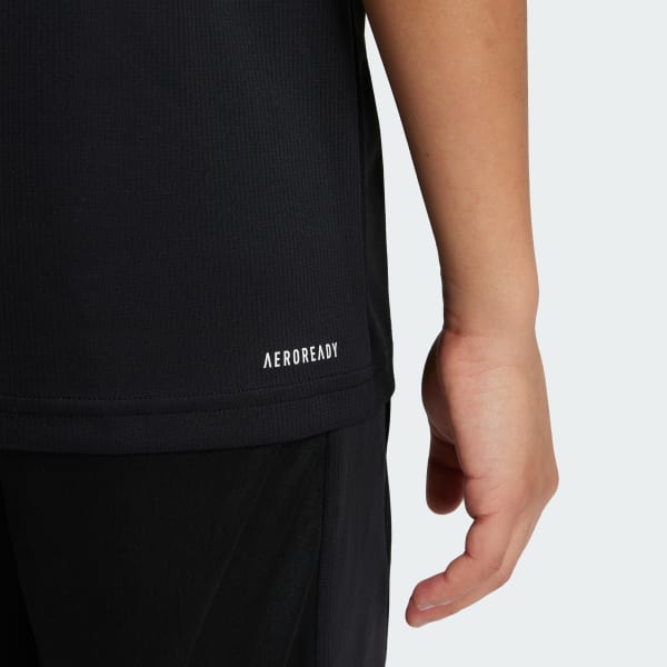 Czerń Koszulka Train Essentials Logo Regular Fit Kids