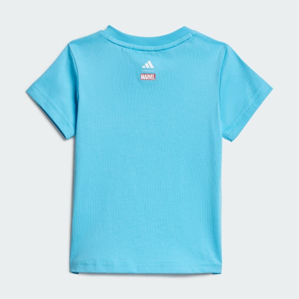 Blue ADIDAS MARVEL SPIDER-MAN T-SHIRT SET