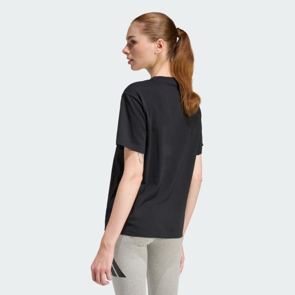 Negro CAMISETA GRAPHIC SUMMER SLIDE DE CUELLO EN V
