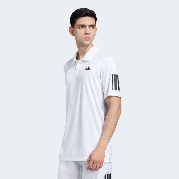 White Club 3 Stripes Polo Shirt