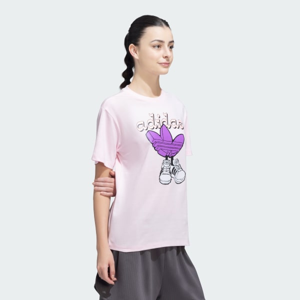 Pink adidas Originals Shoe Tee