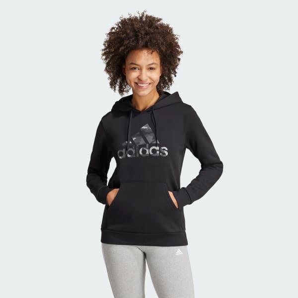 Schwarz Camo Graphic Hoodie