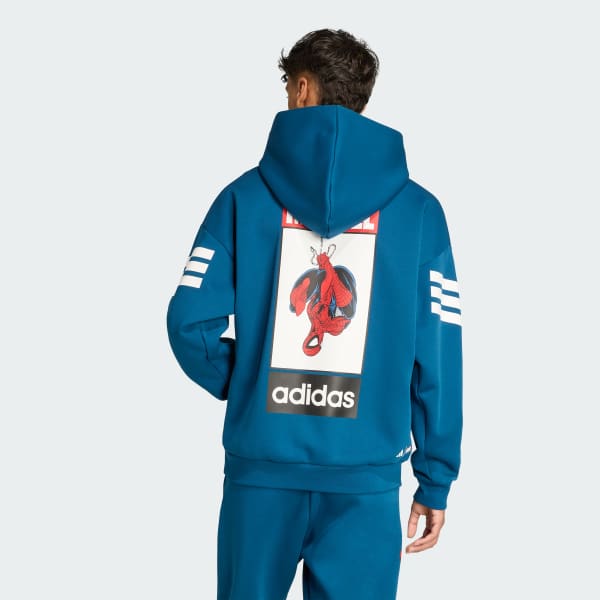 Azul adidas Marvel Casaco com Capuz Spider-Man